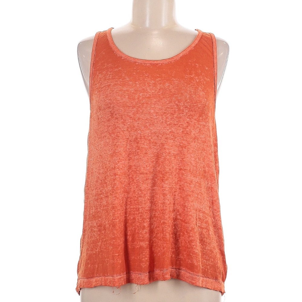 Free People Orange Relaxed Tank Top